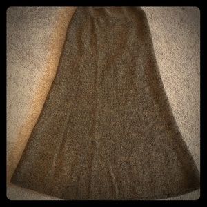 Uniqlo wool midi sweater skirt